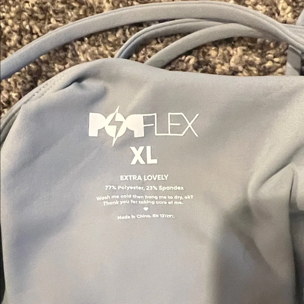 POPFLEX- Cleo Corset Crop Bralette - Blue Storm - Picture 5 of 5